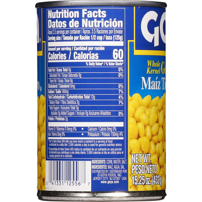 Goya Whole Kernel Golden Corn 15.25 oz image 3