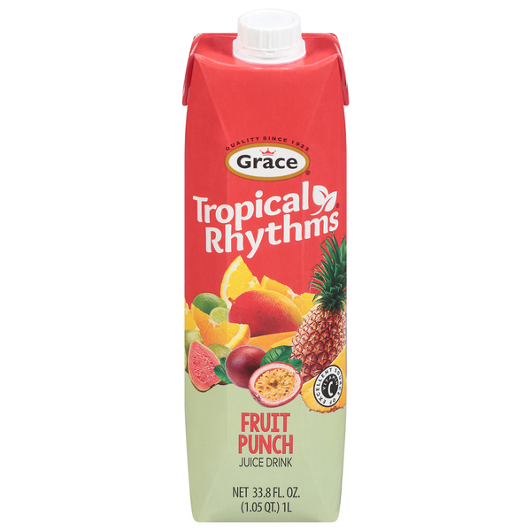 Grace Juice Drink, Fruit Punch 33.8 fl oz