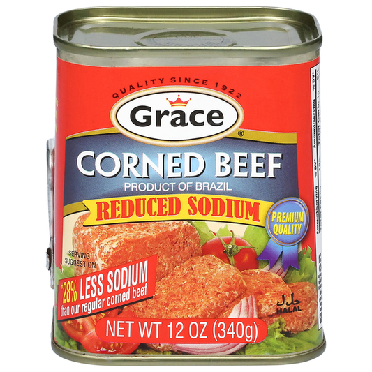 Grace Reduced Sodium Corned Beef 12 oz