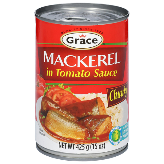 Grace Chunky Mackerel in Tomato Sauce 15 oz