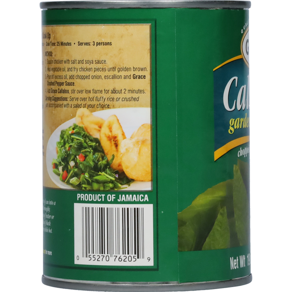 Grace Callaloo Chopped in Salted Water 19 oz