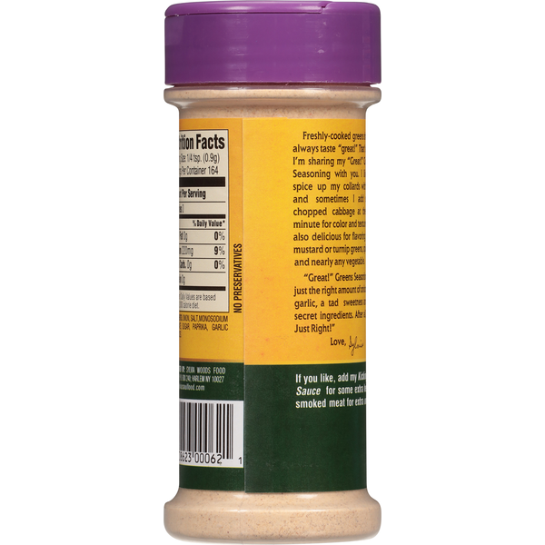 Sylvia's Restaurant Seasoning, ''Great!'' Greens 5.25 oz