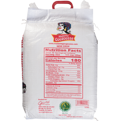 Madame Gougousse Jasmine Rice Enriched Extra Long Grain 20 lb image 2