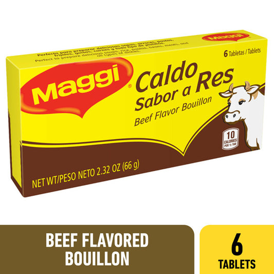 Maggi Beef Flavor Bouillon Tablets 6 Count 2.32 oz