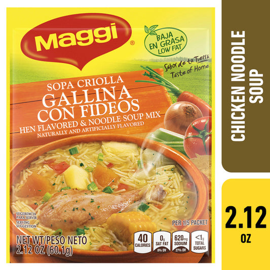 Maggi Hen Flavored Noodle Soup Mix 2.12 oz