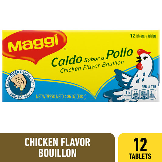 Maggi Chicken Flavor Bouillon Tablets 4.9 oz