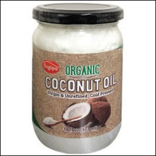 Bogopa Organic Virgin Unrefined Coconut Oil 16 fl oz