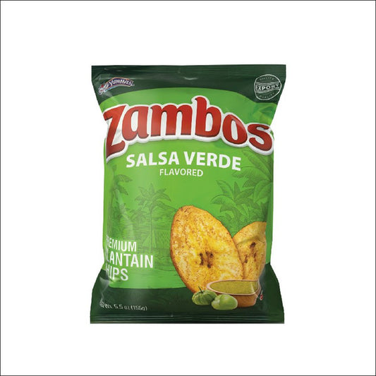 Zambos Salsa Verde Premium Plantain Chips 5.5 oz