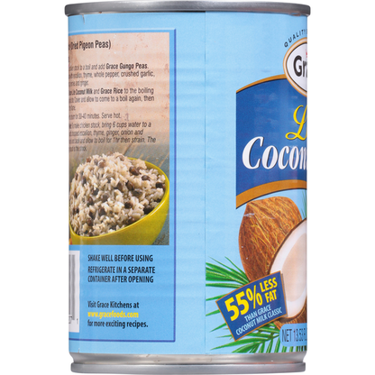Grace Coconut Milk, Lite 13.53 fl oz