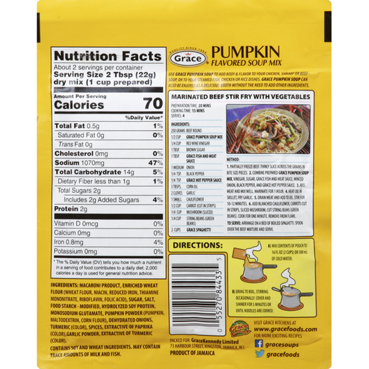 Grace Soup Mix, Pumpkin Flavored, Homestyle 1.59 oz