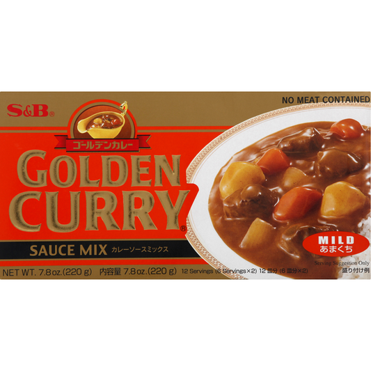 S&B Sauce Mix Golden Curry Mild 7.8 oz