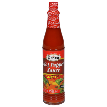 Grace Hot Pepper Sauce, Very Hot 3 fl oz