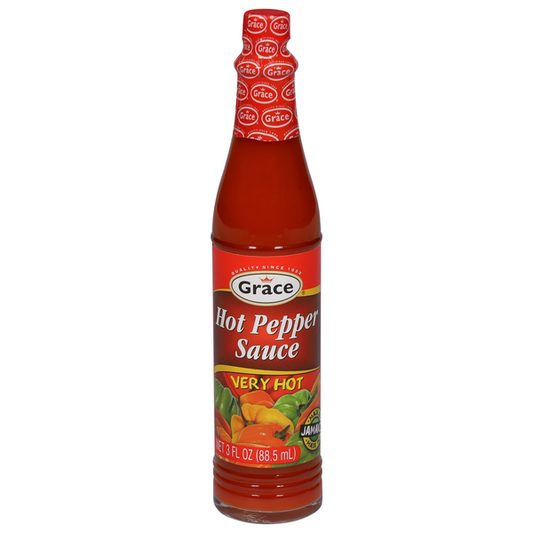 Grace Hot Pepper Sauce, Very Hot 3 fl oz