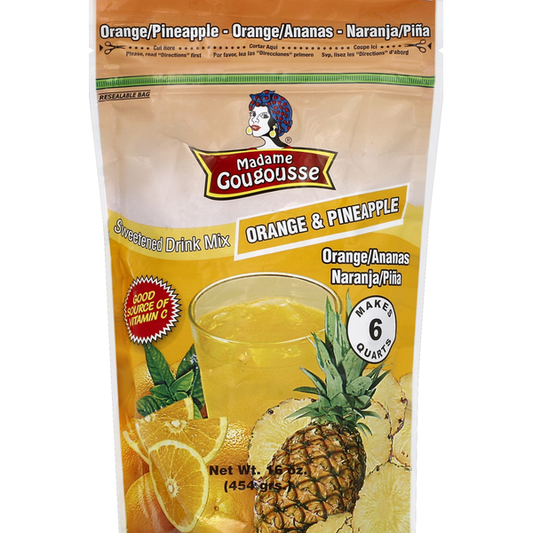 Madame Gougousse Drink Mix Sweetened Orange Pineapple 16 oz