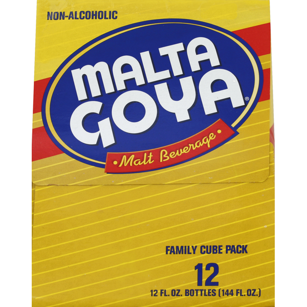 Malta Goya Malt Beverage Non-Alcoholic Family Cube Pack 12 x 12 fl oz image 2