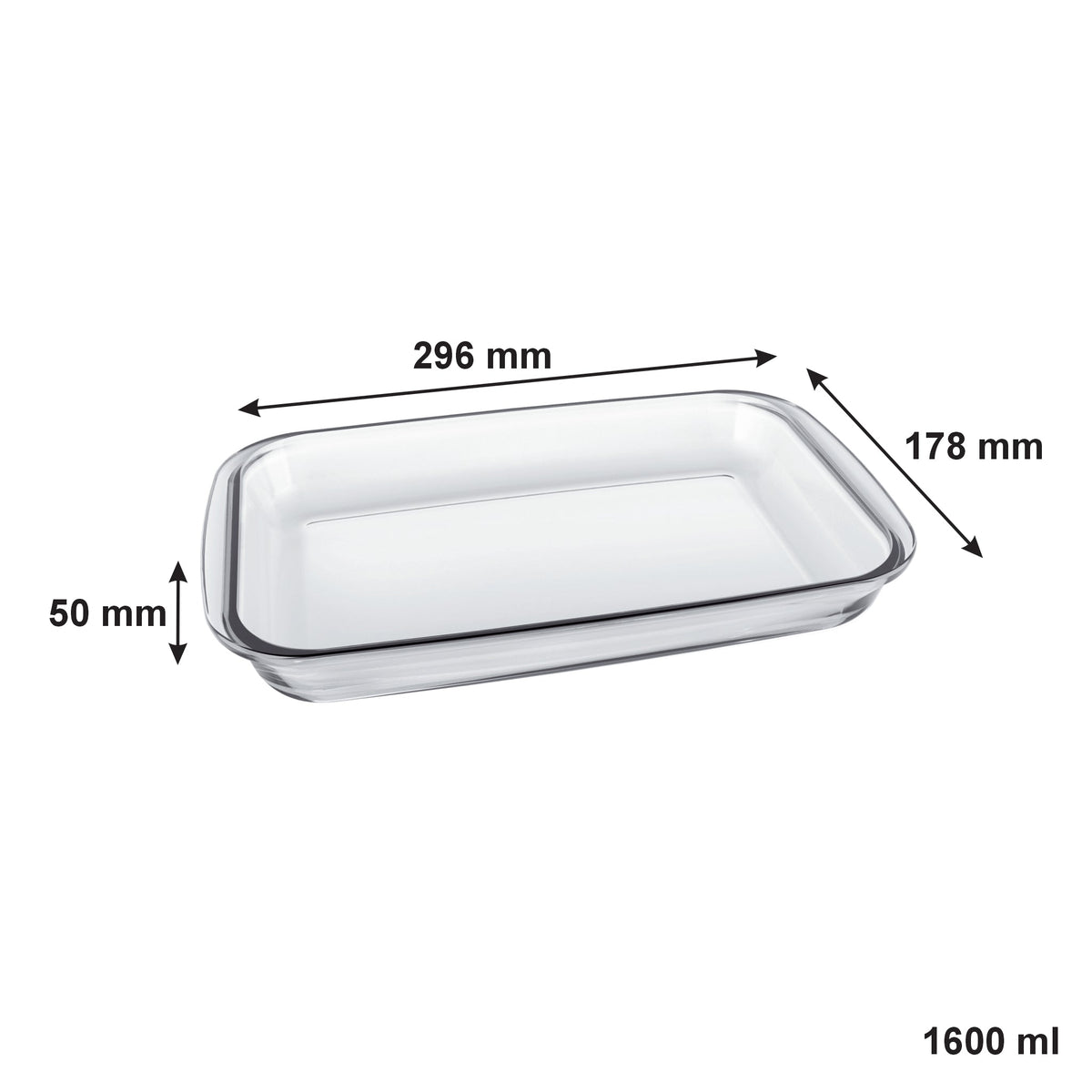 Marinex 1.6L and 2.2L rectangular baking dish set – product view 3