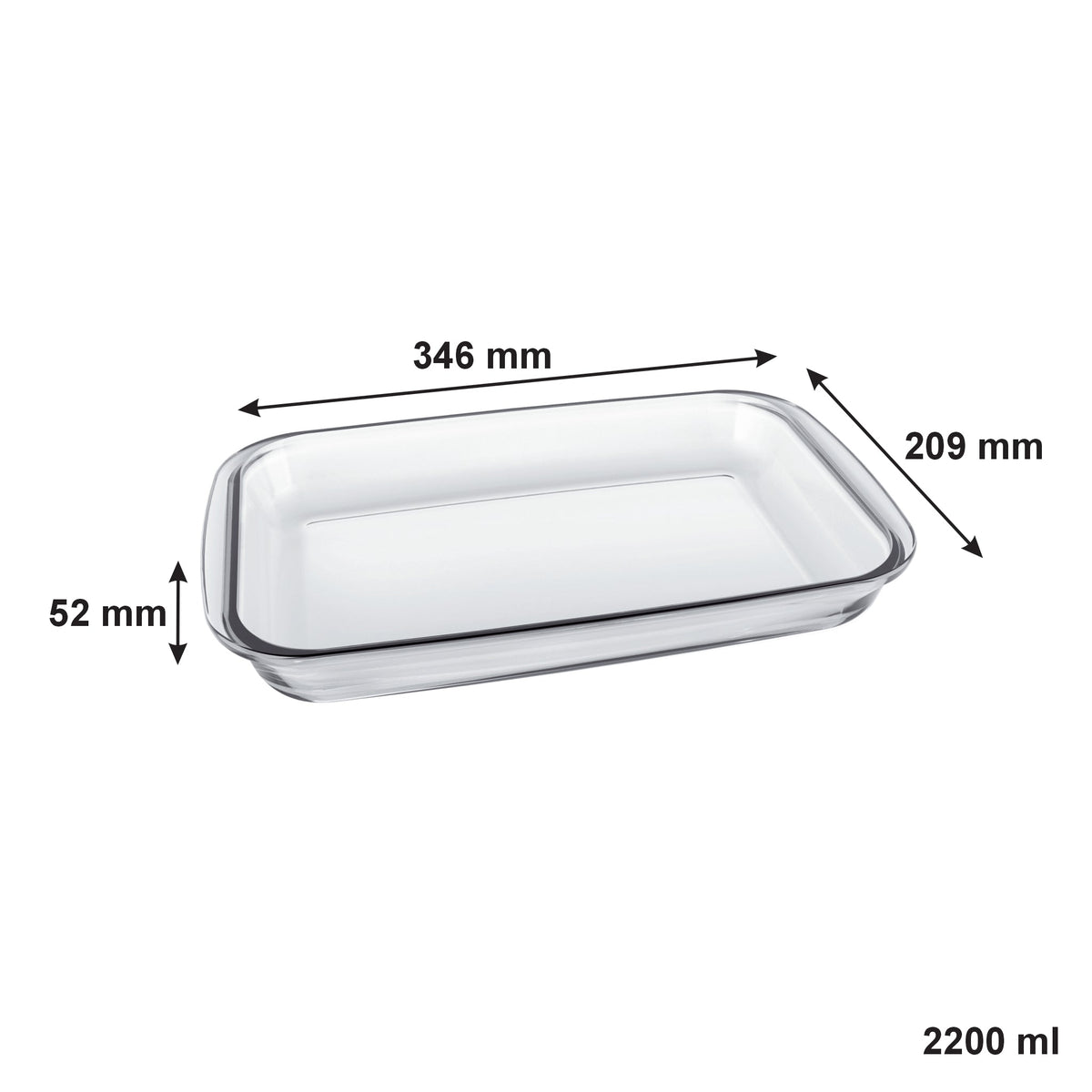 Marinex 1.6L and 2.2L rectangular baking dish set – product view 5
