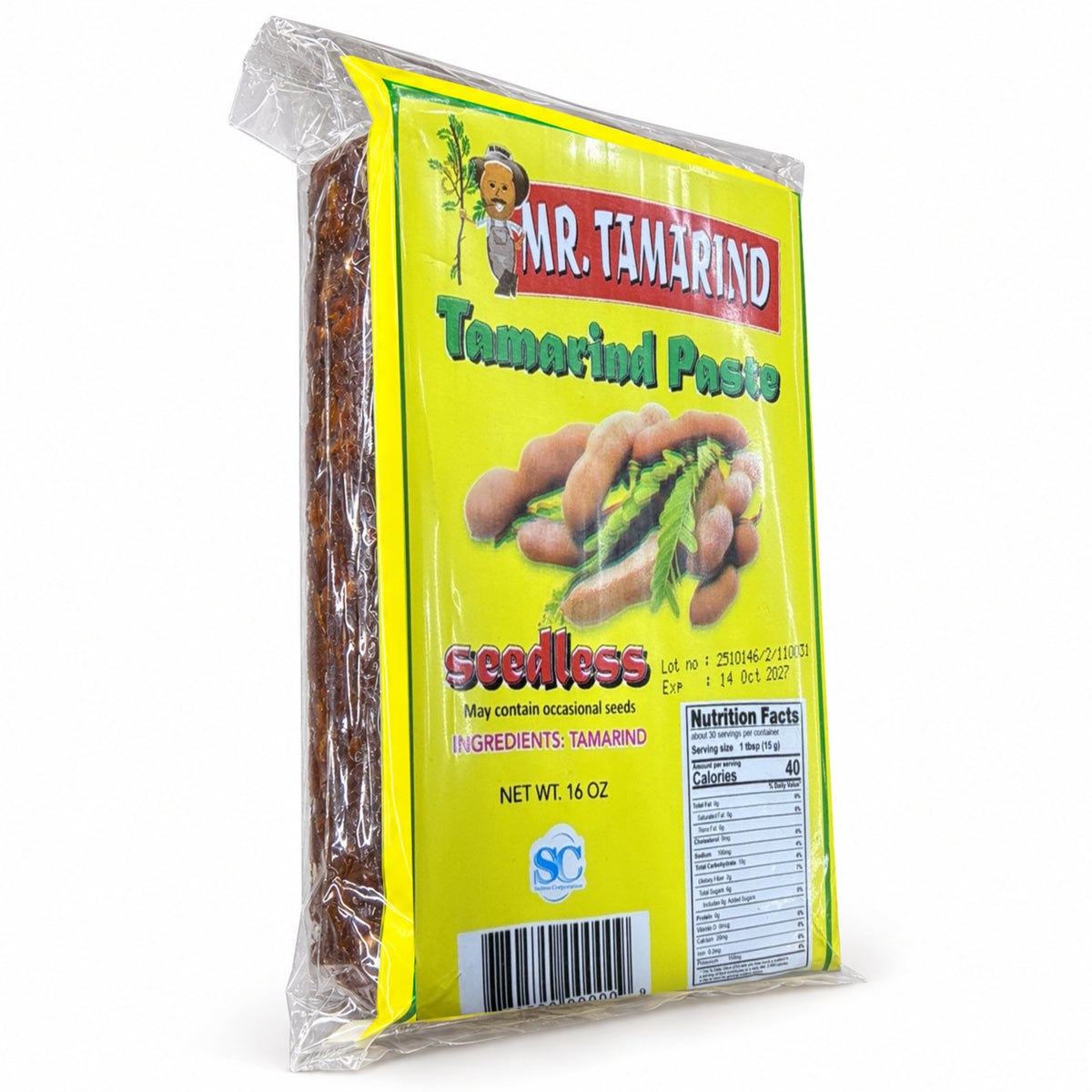 Mr. Tamarind Seedless Tamarind Paste 16 oz angled view