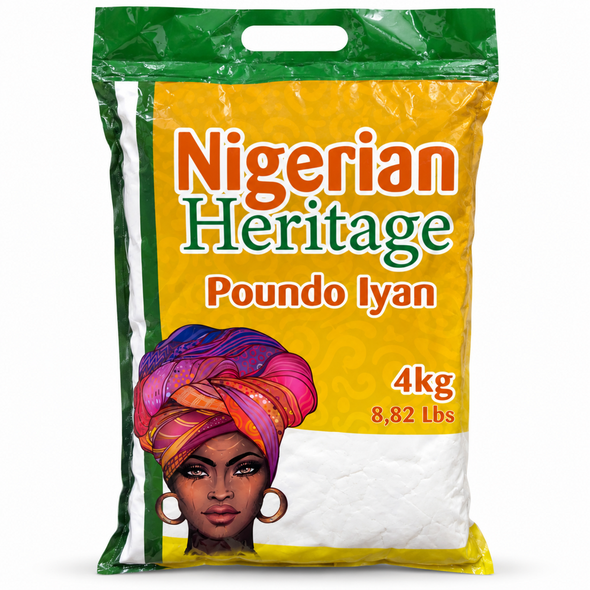 Nigerian Heritage Poundo Iyan 4 kg front