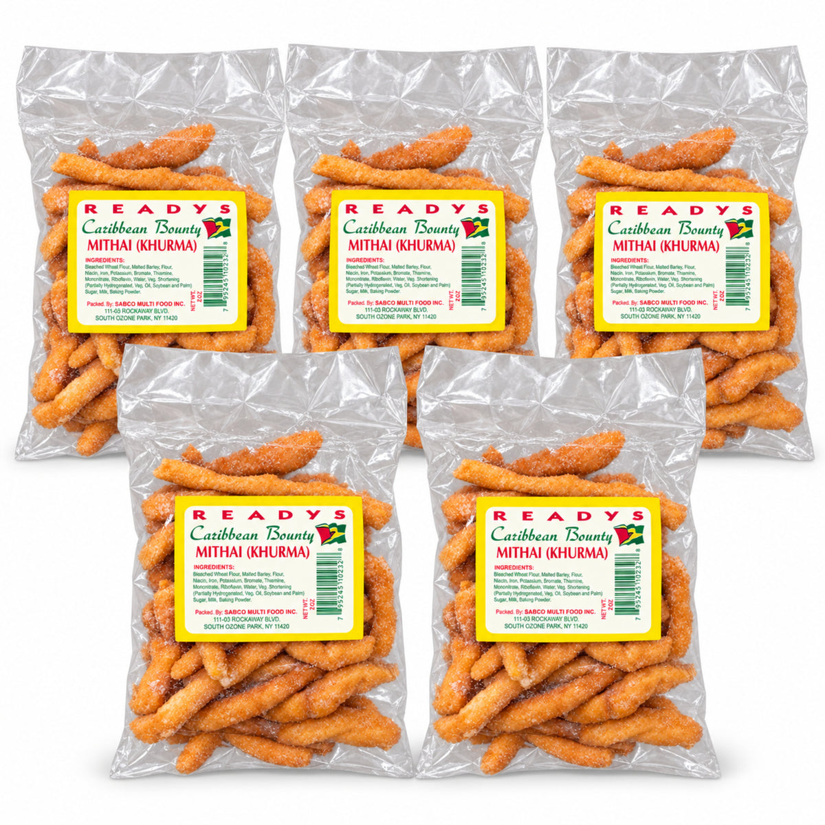 Readys Caribbean Bounty Mithai (Khurma) – five 2 oz bags