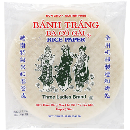 3 Ladies Rice Paper 22cm 12 oz