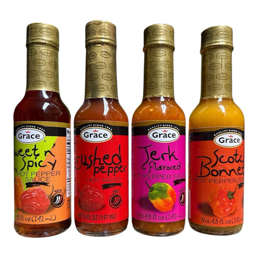Grace Hot Pepper Sauce Variety Pack