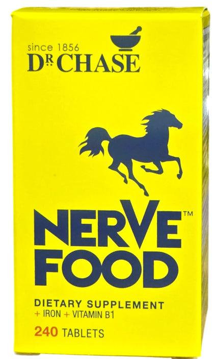 Dr. Chase Nerve Food Dietary Supplement with Iron & Vitamin B1 – 50 Tablets