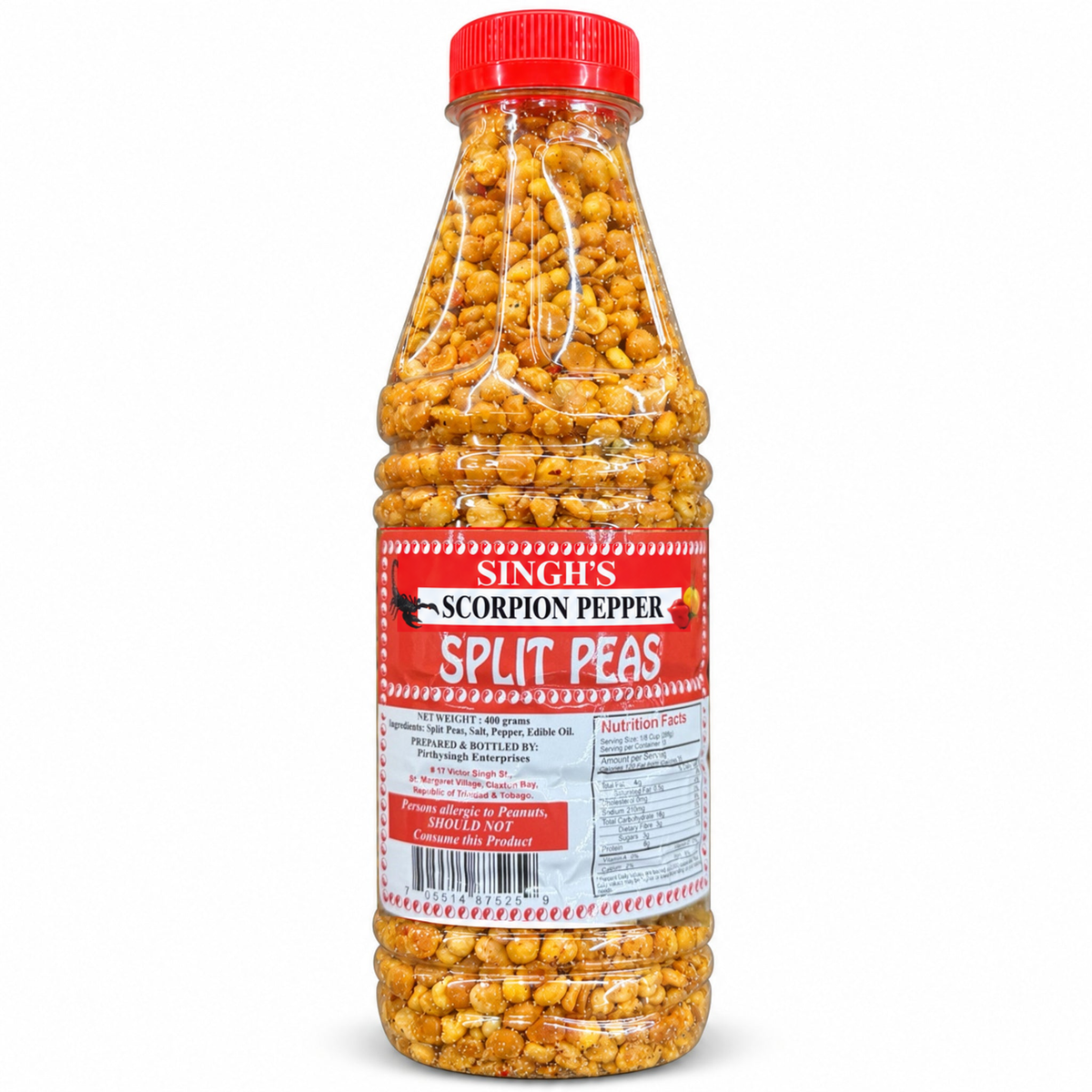 Singh’s Scorpion Pepper Split Peas 400 g front view