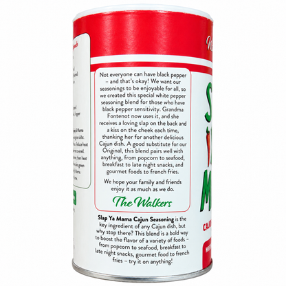 Slap Ya Mama White Pepper Blend 8 oz – side label