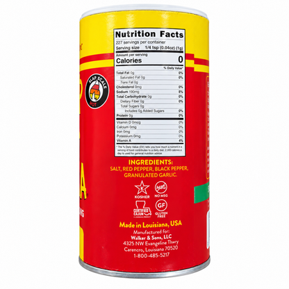 Slap Ya Mama Hot Blend 8 oz – nutrition and ingredients