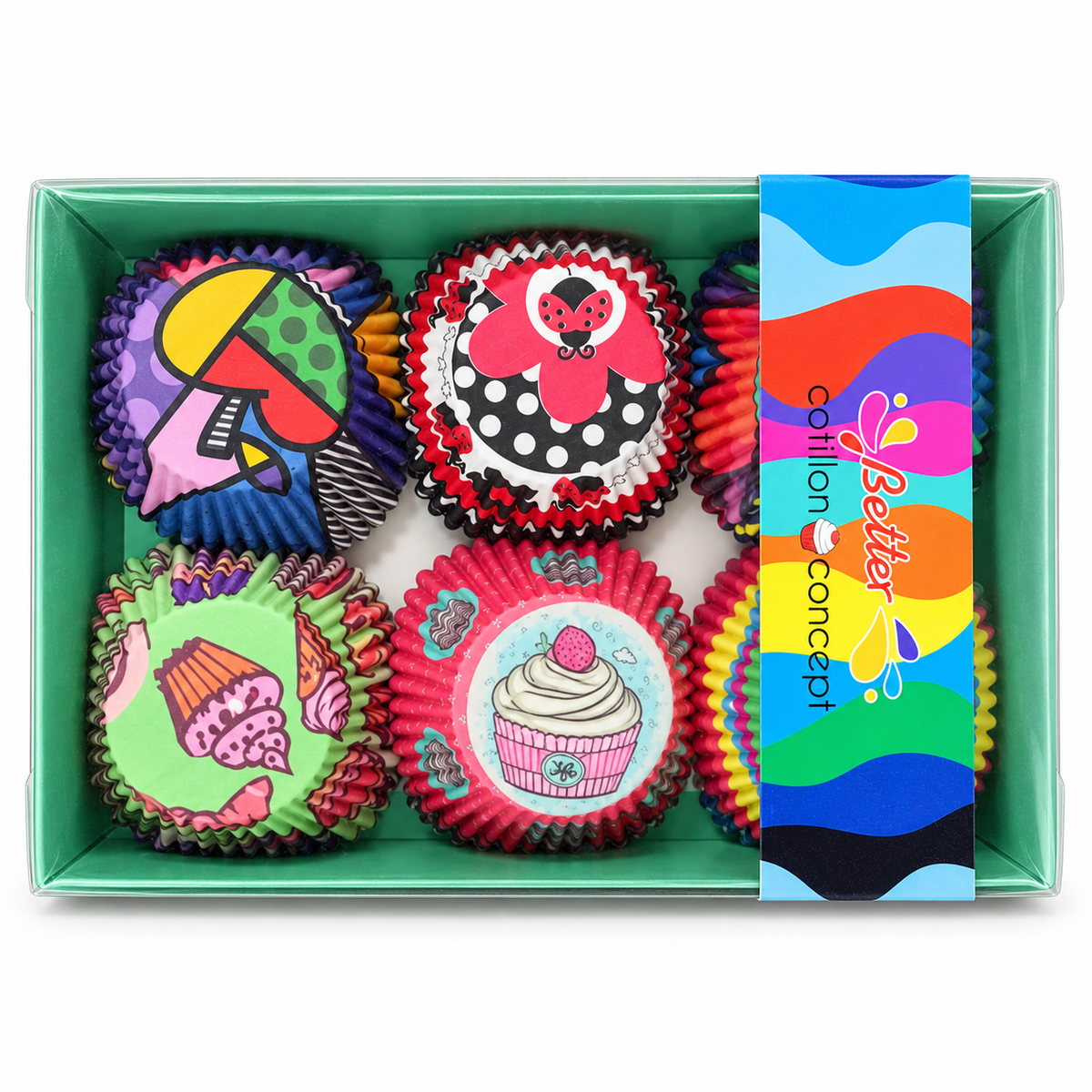 Better Cotillon Concept Assorted Cupcake Liners