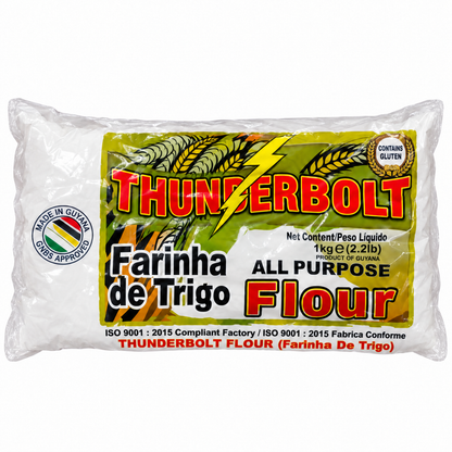 Thunderbolt All Purpose Flour 1 kg (2.2 lb) bag on a white background