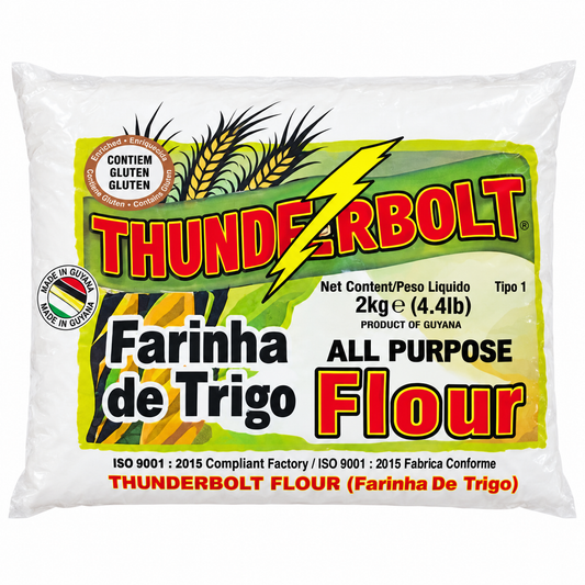 Thunderbolt All Purpose Flour 2 kg (4.4 lb) bag on a white background