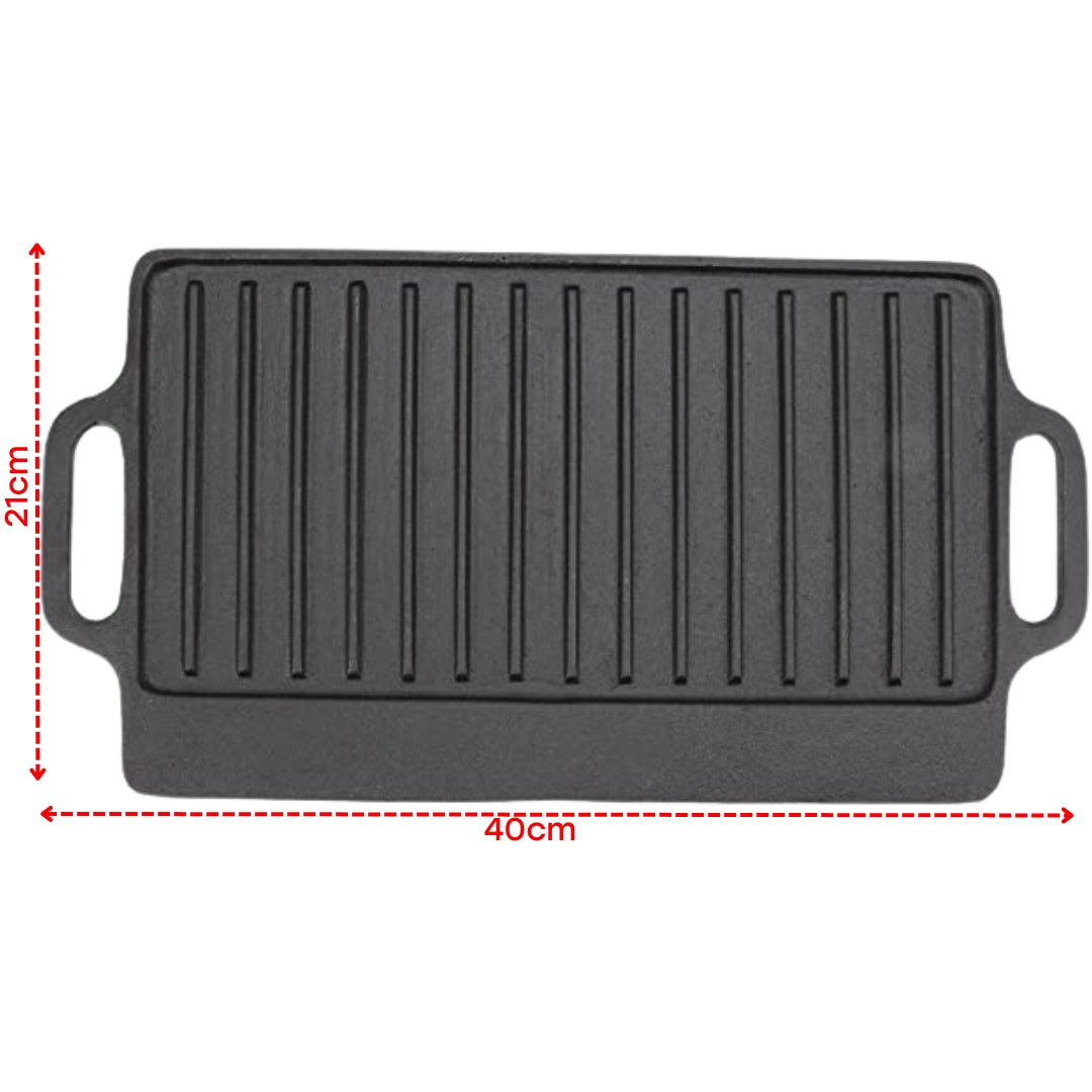 Lotus Reversible Cast Iron Griddle