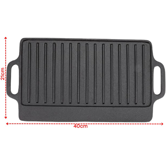 Lotus Reversible Cast Iron Griddle