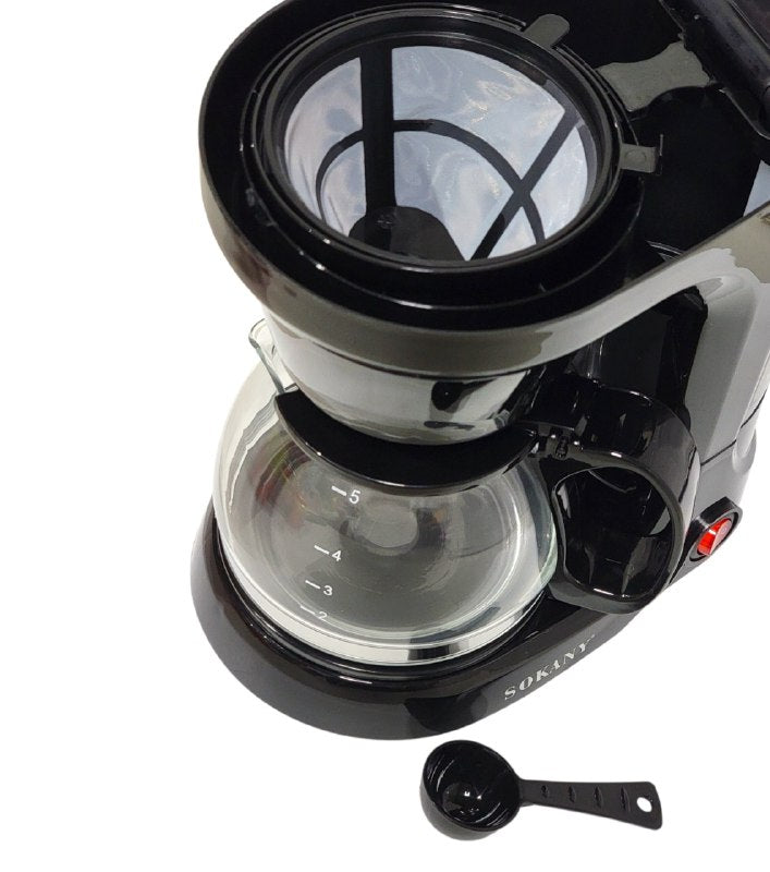 SOKANY CM-102 Drip Coffee Maker – 750ml, 5 Cups – 4