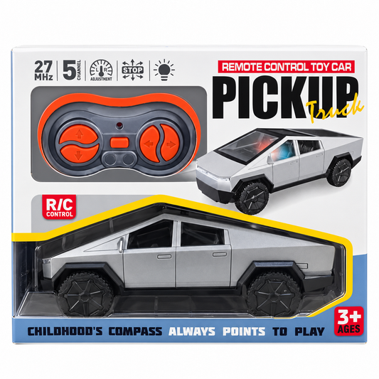 Remote Control Pickup Truck – Silver, 27MHz – retail packaging