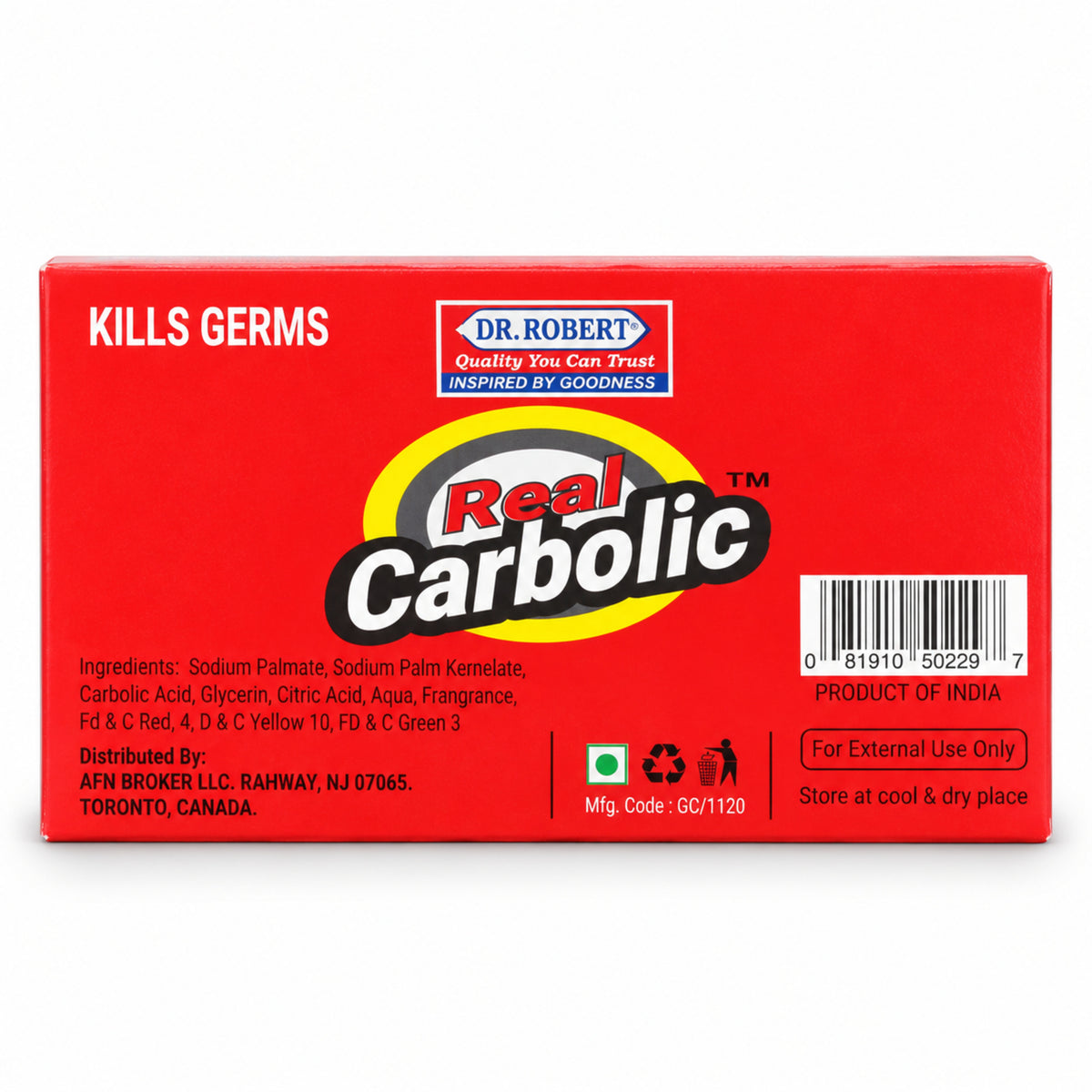 Dr. Robert Carbolic Soap – 114 g (4 oz) – product view 1414