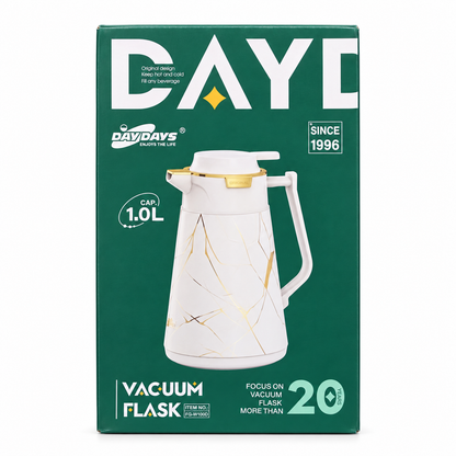 DayDays FG-W100D Vacuum Flask Jug – 1L – White