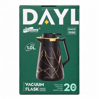 DayDays FG-W100D Vacuum Flask Jug – 1L – Black