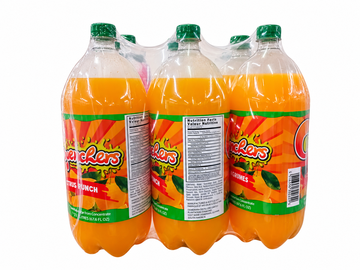 Quenchers Citrus Punch Juice Drink – 2 Litres on white background