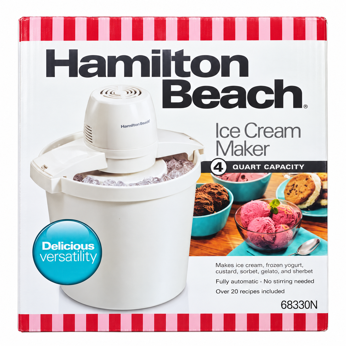 Hamilton Beach 4-Quart Ice Cream Maker 68330N