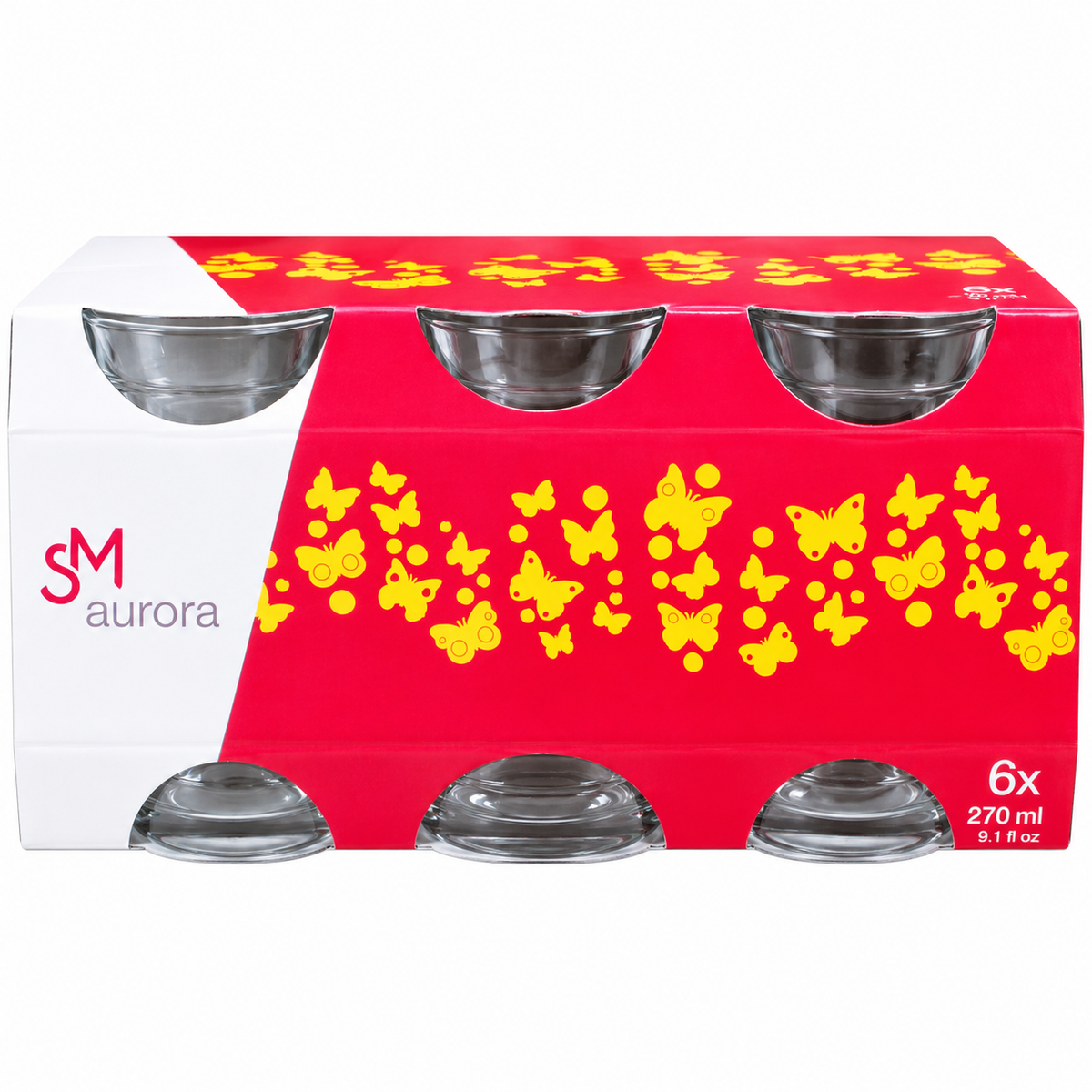 SM Aurora Drinking Glasses 270 mL – Set of 6