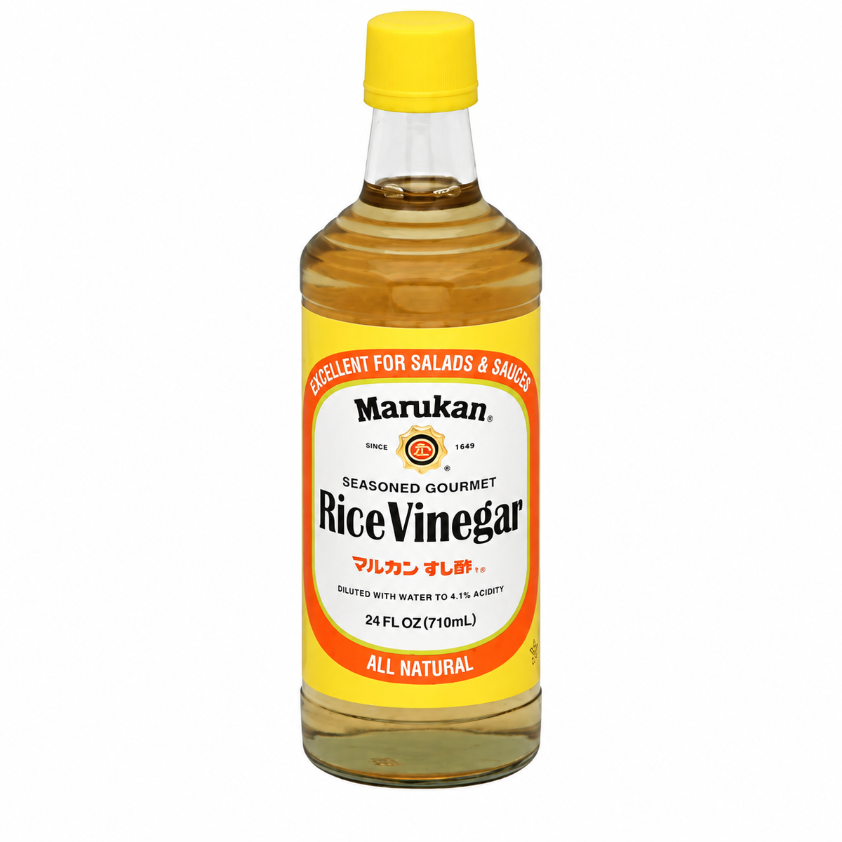 Marukan Seasoned Gourmet Rice Vinegar – 24 fl oz (710 ml label)