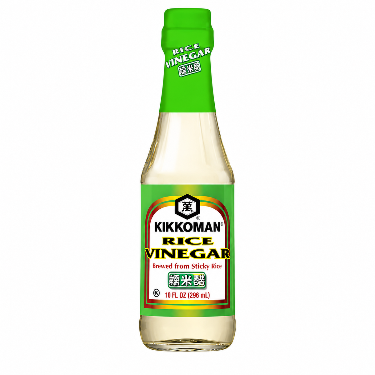 Kikkoman Rice Vinegar Brewed from Sticky Rice – 10 fl oz (296 ml label)