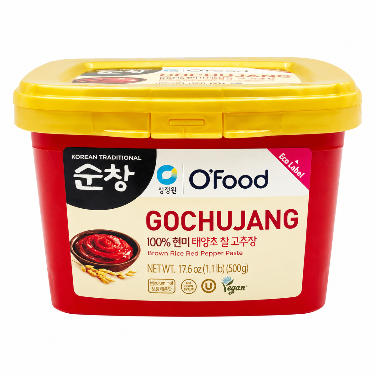 O'Food Sunchang Brown Rice Gochujang – 17.6 oz (500 g) product package