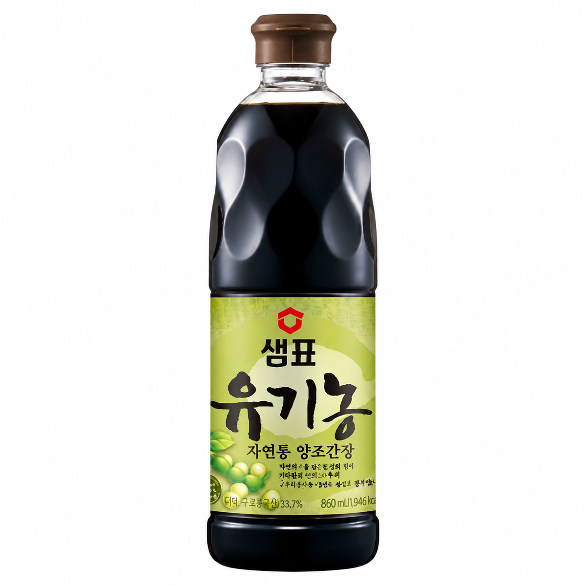 Sempio Organic Naturally Brewed Soy Sauce – 29.08 fl oz (860 ml) product package
