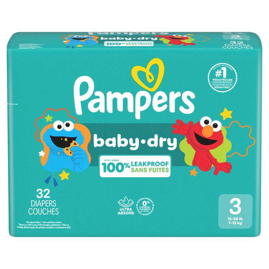 Pampers Baby Dry Stage 3 Diapers - 32 Count